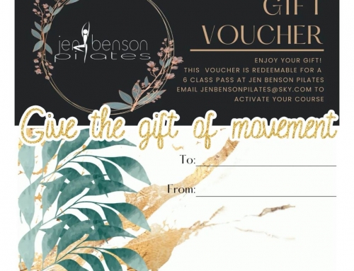 Give the gift of movement! Gift Vouchers now available